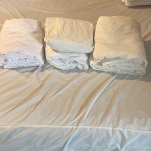 Twin xl sheets and protector